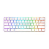 Royal Kludge RK61 ABS Double Shot Keycaps, White & Black Case, Blue & Brown Switch RGB Mechanical Gaming Keyboard  4JTP