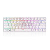 Royal Kludge RK61 ABS Double Shot Keycaps, White & Black Case, Blue & Brown Switch RGB Mechanical Gaming Keyboard  4JTP