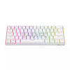 Royal Kludge RK61 ABS Double Shot Keycaps, White & Black Case, Blue & Brown Switch RGB Mechanical Gaming Keyboard  4JTP