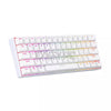 Royal Kludge RK61 ABS Double Shot Keycaps, White & Black Case, Blue & Brown Switch RGB Mechanical Gaming Keyboard  4JTP