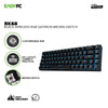 Royal Kludge RK68 Keys Wireless Detachable Type C White & Black Case Brown & Blue Switch Mechanical Gaming Keyboard 4JTP