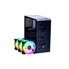 Rakk Hawani Mid Tower Tempered Glass White/Black  Support ATX, MATX, ITX MotherBoard PC Gaming Case