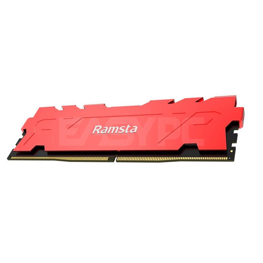 Ramsta 8gb 1x8 Ddr4-2666mhz Red Wide Narrow Design,Innovative