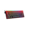 Redragon K617 FIZZ 60% Wired RGB Gaming Keyboard ,Blue Switch, Gradient Red-c