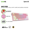 Redragon K617 FIZZ 60% Wired RGB Gaming Keyboard ,Red Switch, Pink & White