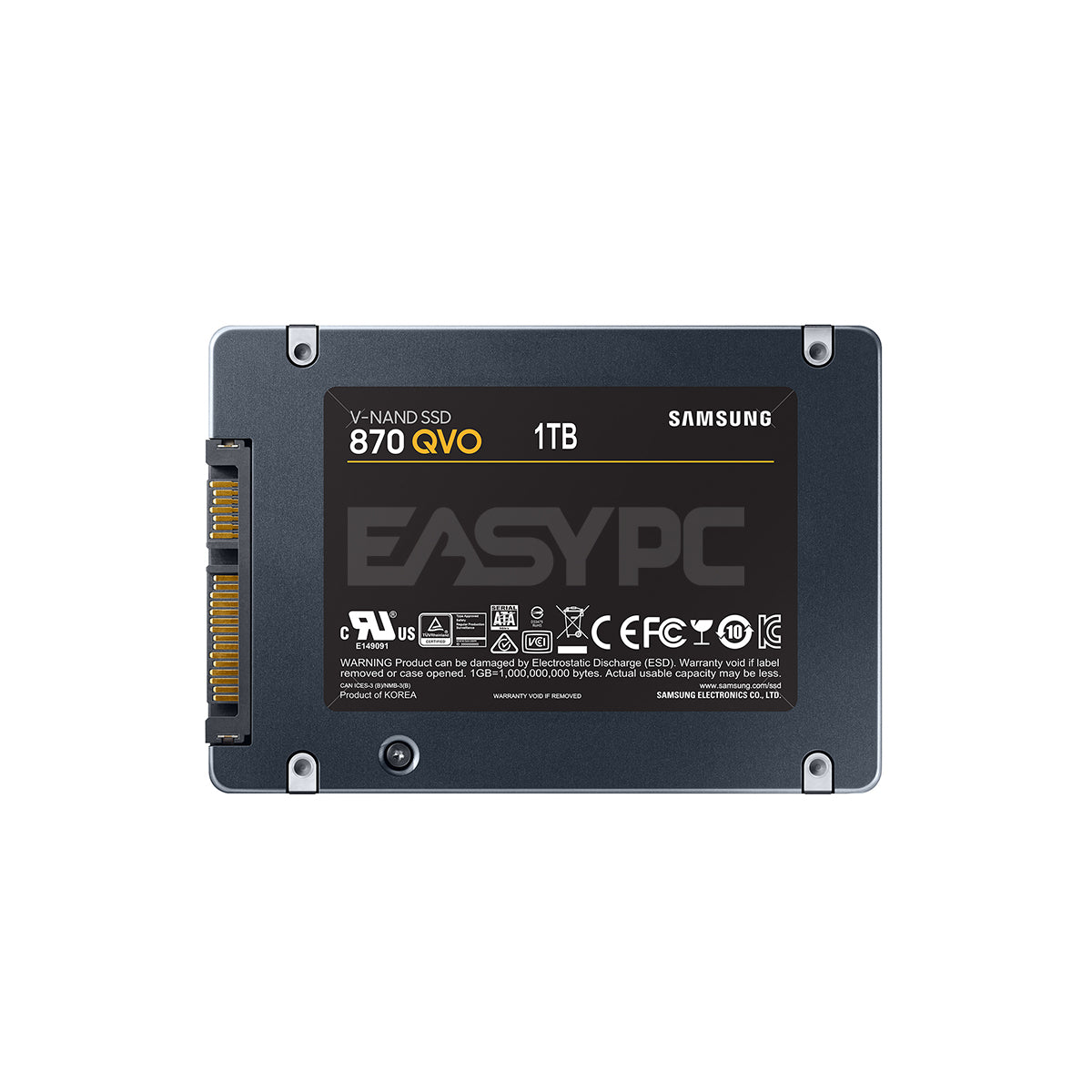 Samsung 870 QVO 1TB 2.5 SATA 6 Gbps Interface compatible with SATA 3 EasyPC