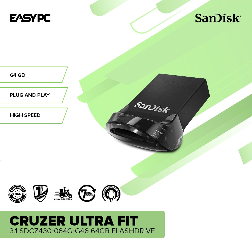 Sandisk Cruzer Ultra Fit SDCZ430-064G-G46 64gb Flashdrive