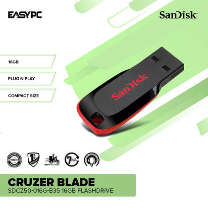 Sandisk SDCZ50-016G-B35 Cruzer Blade 16gb Flashdrive