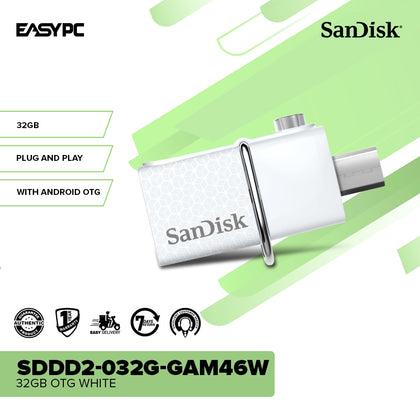 Sandisk SDDD2-032G-GAM46W 32gb OTG White