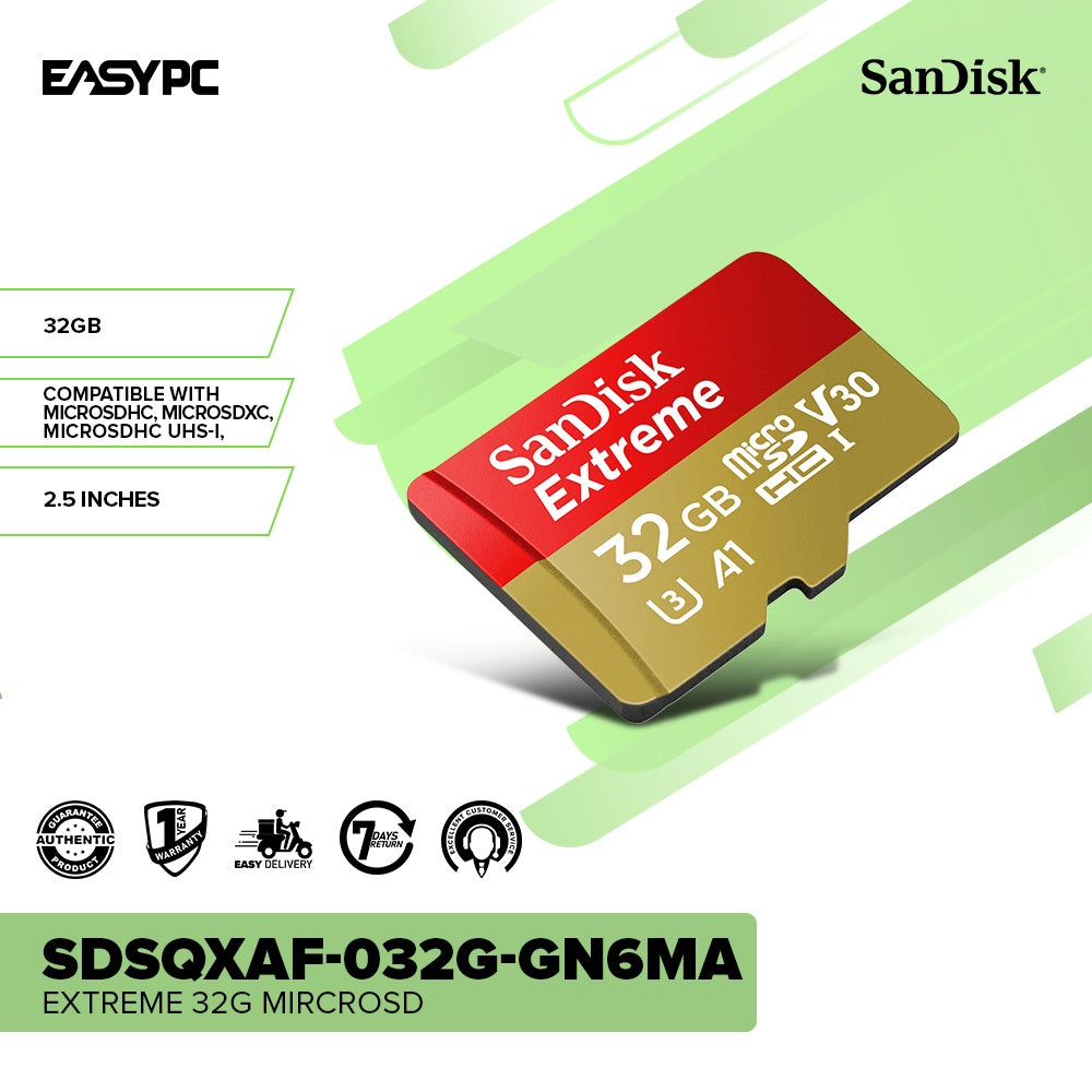 Sandisk SDSQXAF-032G-GN6MA Extreme 32g MircroSD