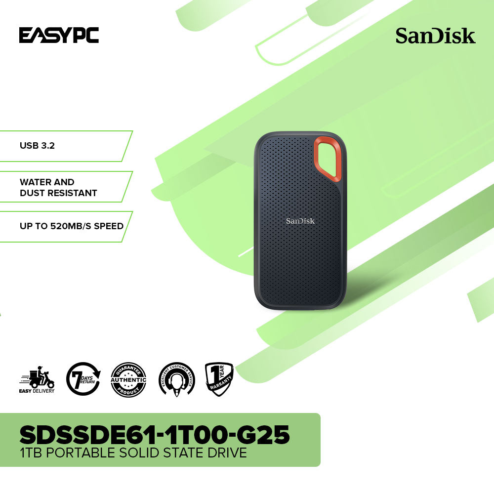 Sandisk SDSSDE61-1T00-G25 1TB Portable Solid State Drive