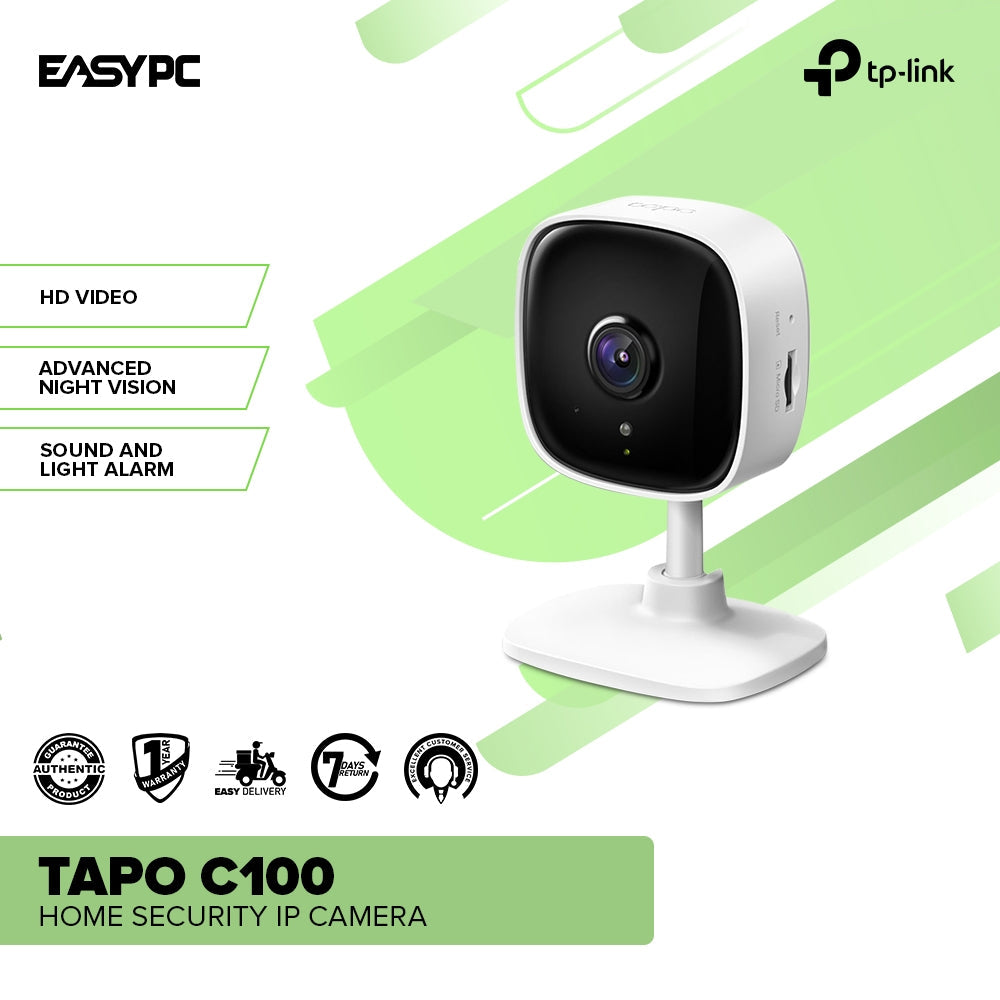 TP-Link Tapo C100 Home Security IP Camera – EasyPC