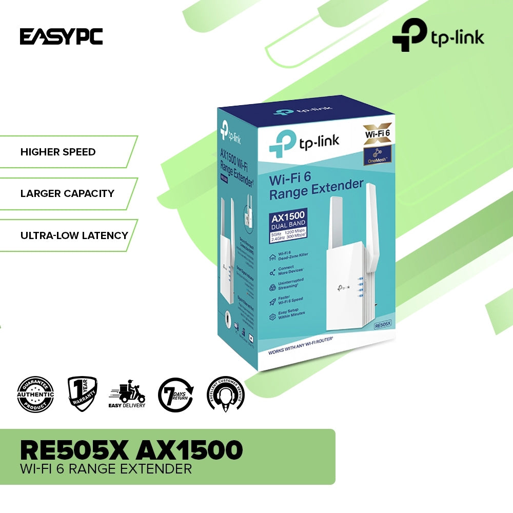 TpLink RE505X AX1500 Wi-Fi 6 Range Extender