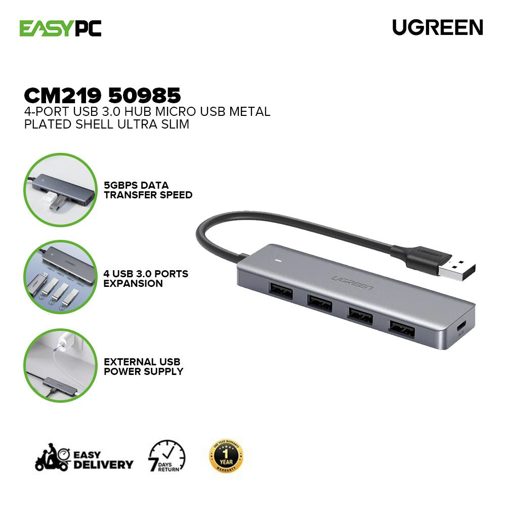 UGREEN CM219 50985 4-Port USB 3.0 Hub