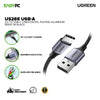 UGREEN US288 USB-A 2.0 to USB-C Cable Nickel Plating Aluminum Braid 1m