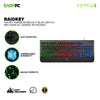 Vertux Raidkey 104-Key Rainbow-Backlit Blue Switch Anti- Ghosting Keys Mechanical Gaming Keyboard 17PRO VERA2520