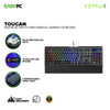 Vertux Toucan RGB Blue Switch Anti Ghosting Slim and portable device Wired Mechanical Gaming Keyboard 17PRO VETO2513