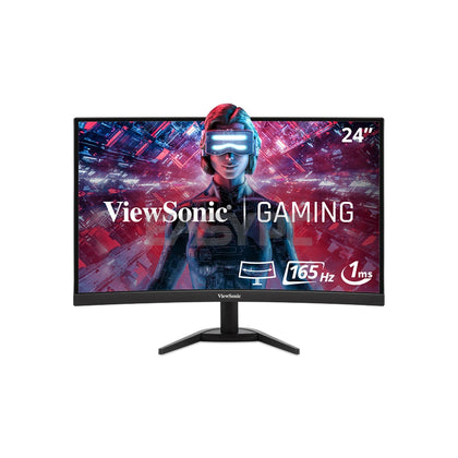ViewSonic VX2468-PC-MHD 24 Inch 1080p 165Hz FreeSync Gaming Monitor-a