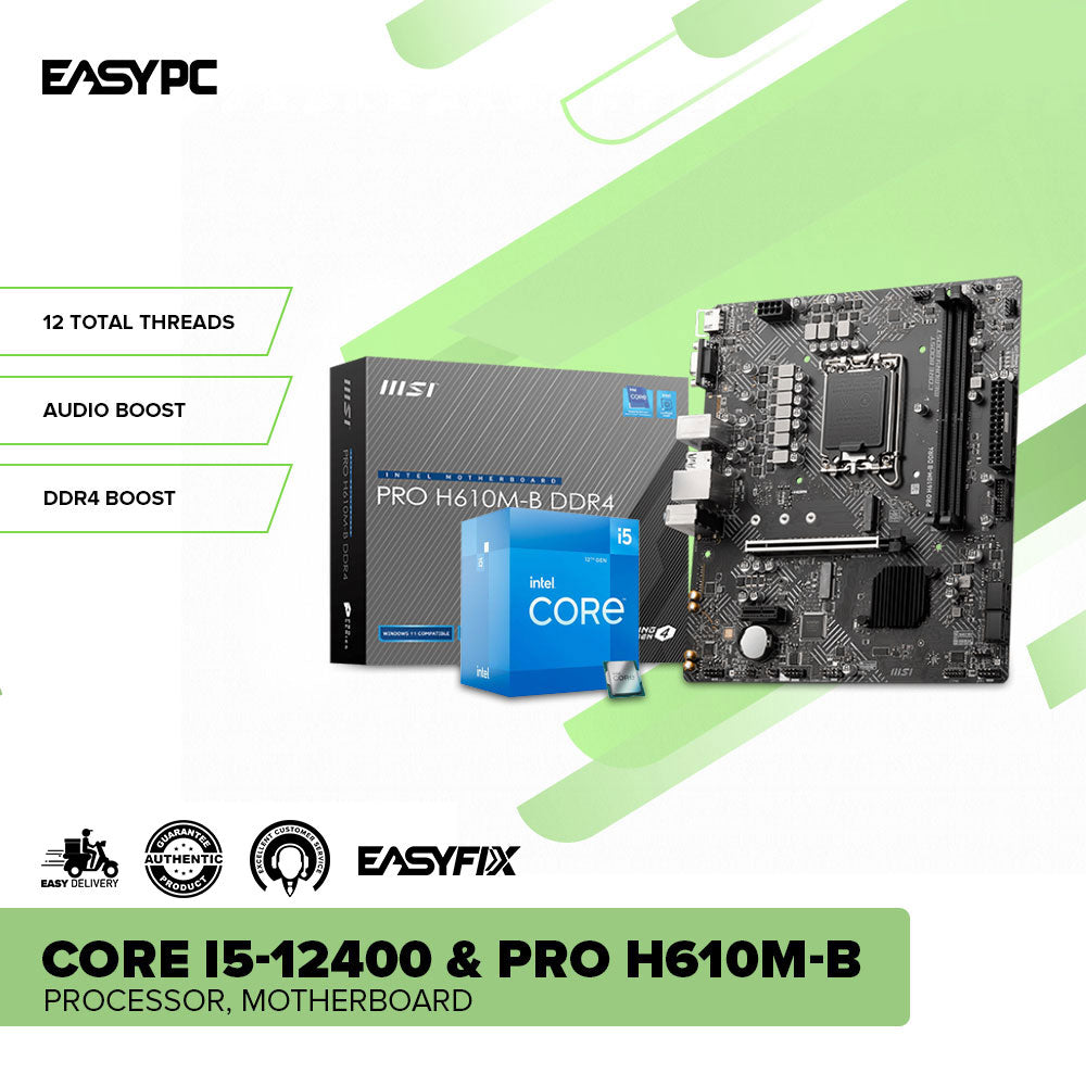 Core I5 12400f Ddr4 Motherboard And Processor I5 12400 I5