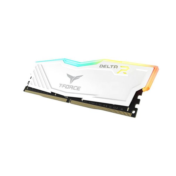 Team Elite TForce Delta 8gb 1x8 2666mhz Ddr4 RGB Memory White | Full color, dazzling and 120 ultra-wide-angle force flow lighting effect - Image 2