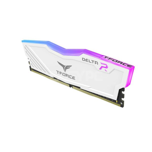 Team Elite TForce Delta 8gb 1x8 2666mhz Ddr4 RGB Memory White | Full color, dazzling and 120 ultra-wide-angle force flow lighting effect - Image 3