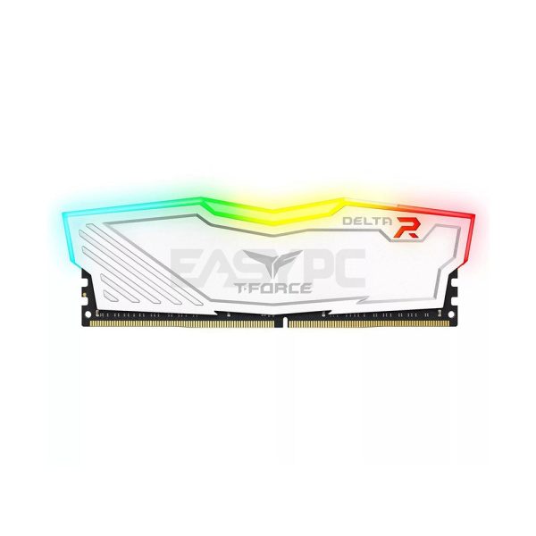 Team Elite TForce Delta 8gb 1x8 2666mhz Ddr4 RGB Memory White | Full color, dazzling and 120 ultra-wide-angle force flow lighting effect - Image 5