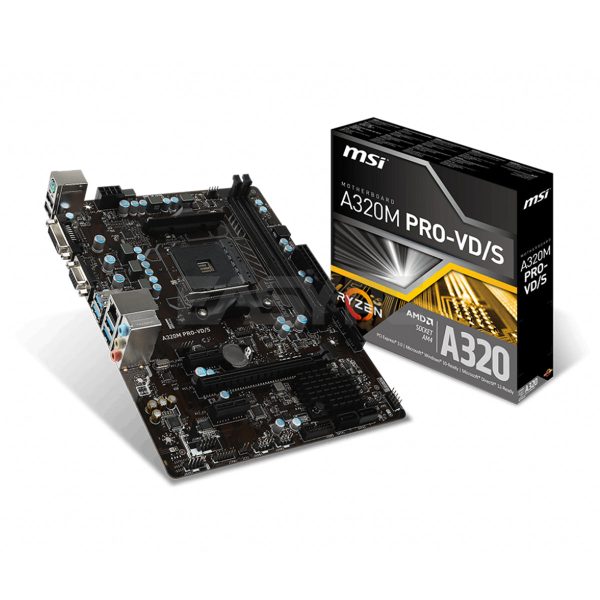 MSI A320M PRO VDS Motherboard Socket Am4 Ddr4