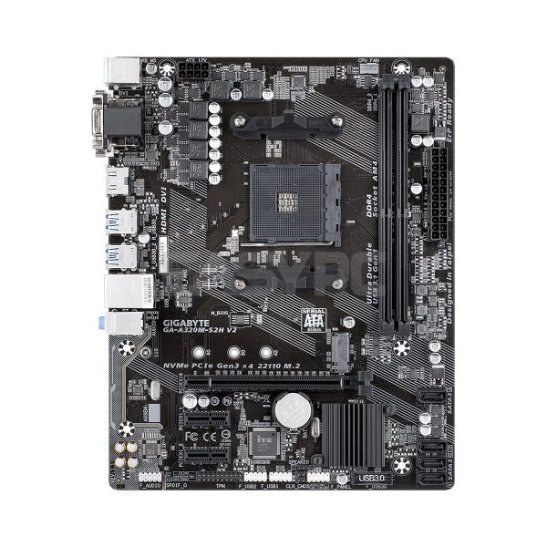 Gigabyte GA A320M S2H V2 Am4 Ddr4 Motherboard-b