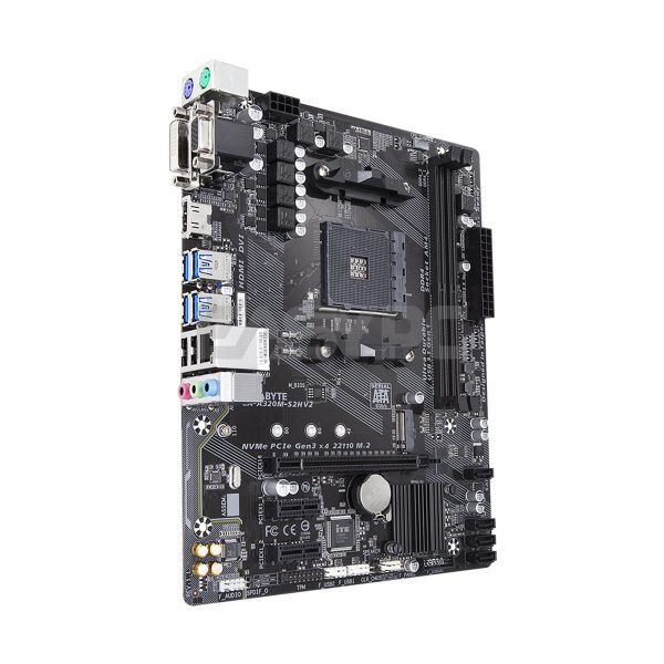 Gigabyte GA A320M S2H V2 Am4 Ddr4 Motherboard-c