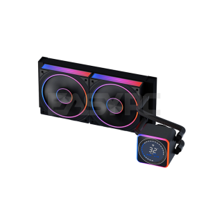 Jungle Leopard Astrobeat 240 Digital ARGB AIO Liquid Cooler Black-b