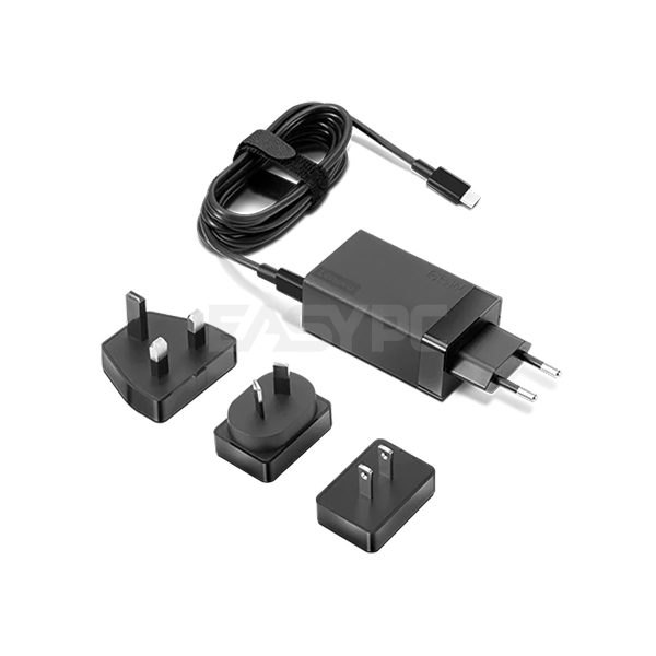 Lenovo 65W USB-C AC Travel Adapter (US, EU, AU, UK)/Black ,Hardware Requirements Support qualified Lenovo and ThinkPad USB-C devices, tablets or mobile devices Travel Adapter G0A6N065WW 1ION LEG02276 - Image 4