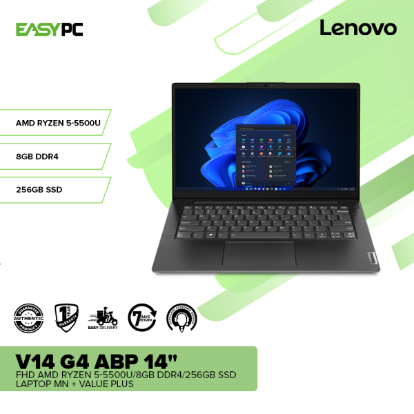 LenovoV14G4ABP14FHDAMDRyzen5-5500U8GBDDR4256GBSSDLaptopMN_ValuePlus_1