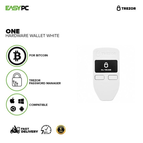 Trezor 710882350604 Hardware Wallet White